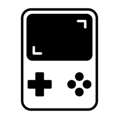 Portable game solid black