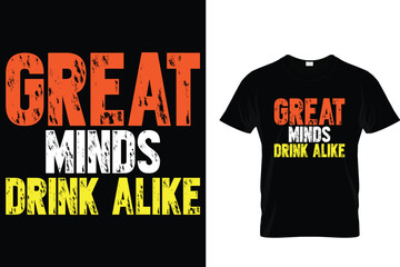 Great minds drink alike - Pickleball T-shirt 