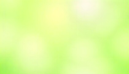 Fototapeta premium Soft gradient blur background that transitions from a pure white to a light green. The colors blend smoothly, creating a calming and serene atmosphere. 