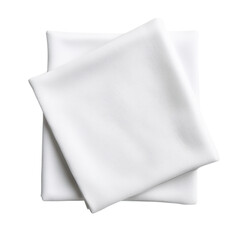 Elegant White Fabric Napkins Isolated on Background - Perfect for Dining, Events, and Home Decor