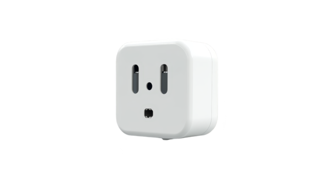 White Electric Socket Outlet Plug Power Electrical Wall