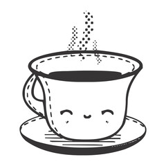 kawaii.children's food drawing characters,cute picture characters.cartoon coloring pictures.black and white image