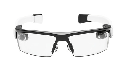 Futuristic Augmented Reality Glasses with Camera Lens