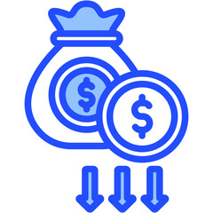 Economic Downturn Icon