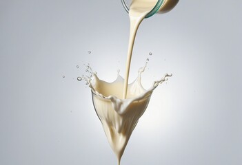 Milk or cream dripping, illustration