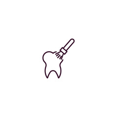 sealants outline icon. Linear vector from dentist concept. Thin line sealants icon isolated on white background