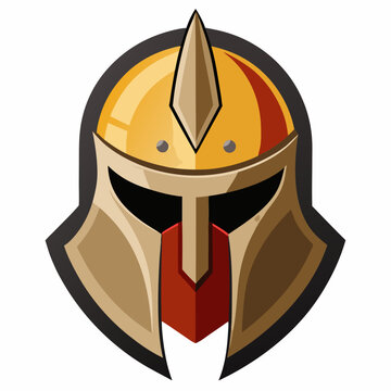 madieval helmet vector illistration