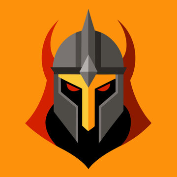 madieval helmet vector illistration
