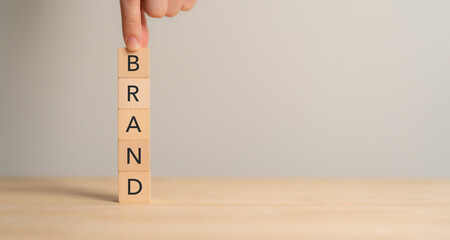 Business and branding concept. Creating, developing and maintaining a brand's identity and market...