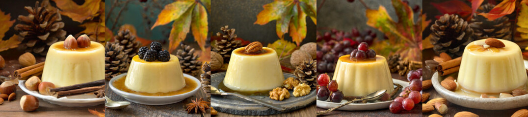 Vanillepudding im Herbst