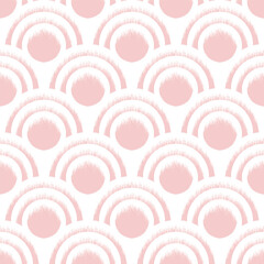 Rainbow abstract texture patterns summer pink waves on textiles, tiles used