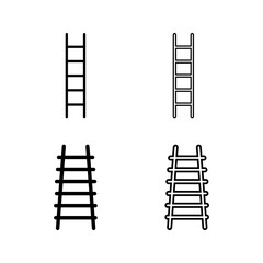 Ladder vector icon set.vector illustration color aditable