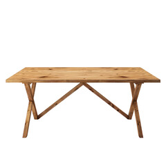 Fototapeta premium modern wood table side view isolated on transparent background