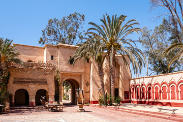 Agadir Medina - reconstruction of Agadir's old town with traditional Moroccan architecture, Morocco. Beautiful medieval citadel