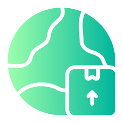 global delivery gradient icon