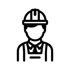 .Professional Workers Male and Female in Safety Helmets. Construction worker avatar icon