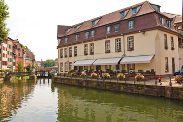 Old town of  Strasbourg city, France. 