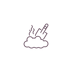 manure outline icon. Linear vector from farming and gardening concept. Thin line manure icon isolated on white background