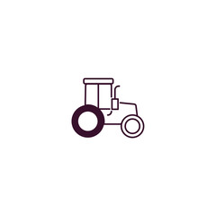 tractor outline icon. Linear vector from farming and gardening concept. Thin line tractor icon isolated on white background