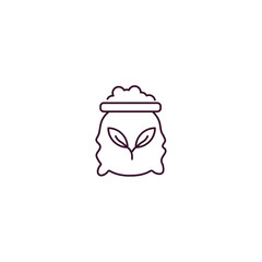 fertilizer outline icon. Linear vector from farming and gardening concept. Thin line fertilizer icon isolated on white background