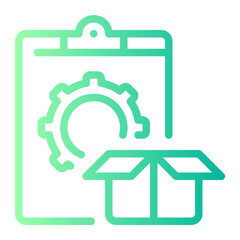 inventory management gradient icon