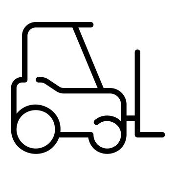 recommend clip art: forklift line icon