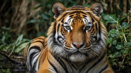 Obraz premium Wildlife Photographer's Tiger Shot World Photo Day Feature
