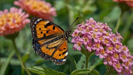 Obraz premium World Photography Day Butterfly on Flower Captured in Detail