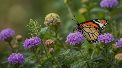 Naklejka premium World Photography Day Butterfly on Flower Captured in Detail