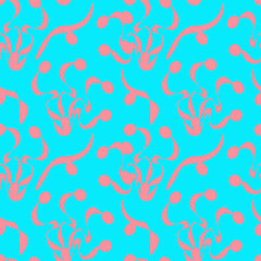 Vector - balloon and ellipse seamless pattern.