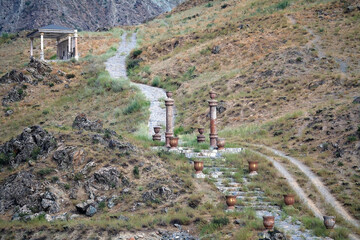 Archaeological site in the Gorno-Badakhshan region in Tajikistan