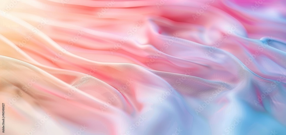 Aufkleber soft, flowing fabric texture in pastel colors creating a dreamy and serene background, perfect for a