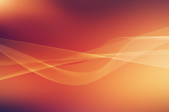 A dynamic and visually striking abstract background featuring smooth waves in rich orange tones, embodying motion and warmth
