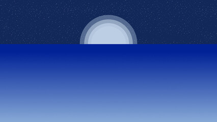 Sky view in beach at night