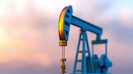 Visualizing Oil Industry Price Fluctuations - with Copy Space, Selective Focus, and Quality