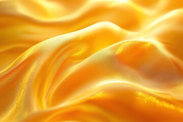 Obraz premium Abstract Golden Fabric with Smooth, Flowing Drapes