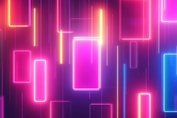 Cyber monday colorful neon-inspired marketing graphics for banners, posters, and flyers &ndash; template design