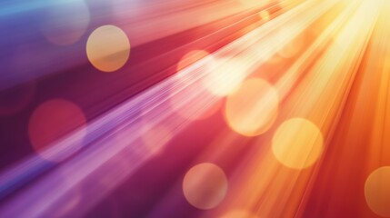 A colorful abstract background with bright lights and bokeh, AI