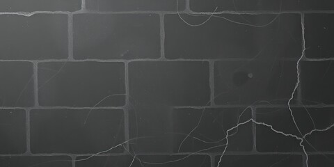 Obraz premium Dark brick wall with cracks.