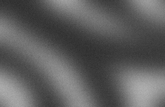 Gray black white abstract gradient trendy blurred metal grainy noise background. Modern smooth grungy grain texture for product design, pattern, poster, banner template