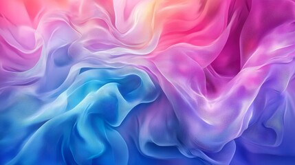 Obraz premium Soft fluid gradient design with cool tones blending blue and pink