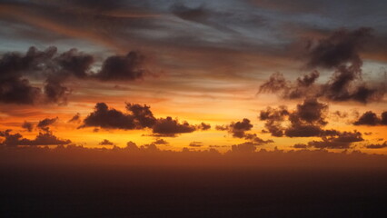 Sunrise clouds in Australia