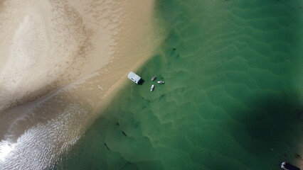 Summer fun at Noosa, Australia drone photo