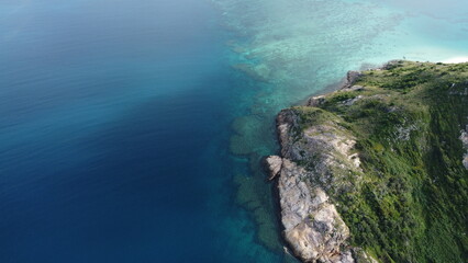 Lizard Island cliffs and corals