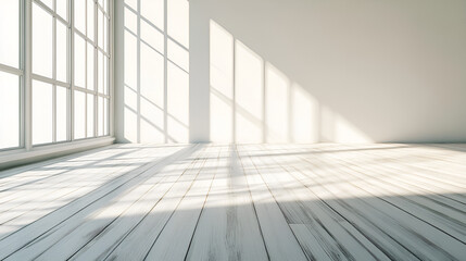 Sunlight's perspective created the shadow by the window.