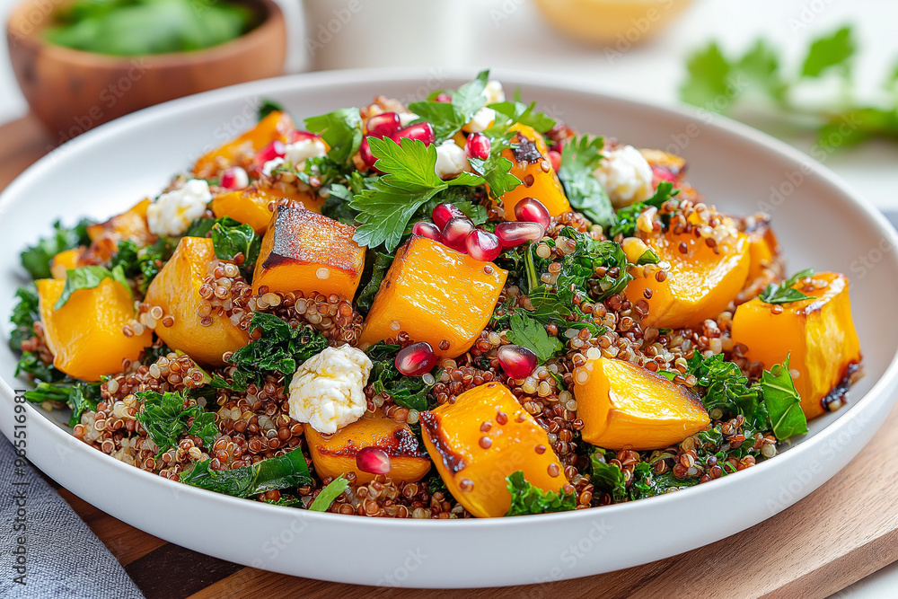 Wall mural quinoa stuffed squash