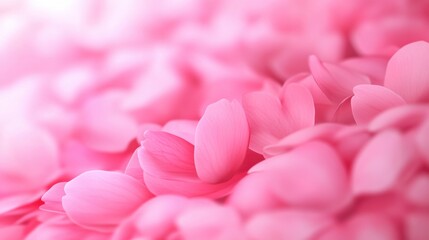 Obraz premium A close up of a bunch of pink flowers on the ground, AI