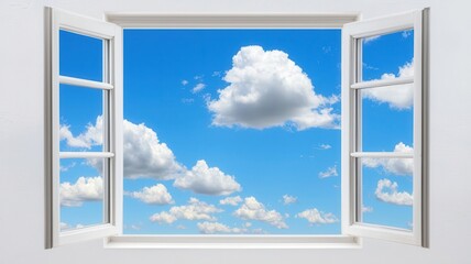 Open window with a breeze blowing in, symbolizing fresh air and new opportunities