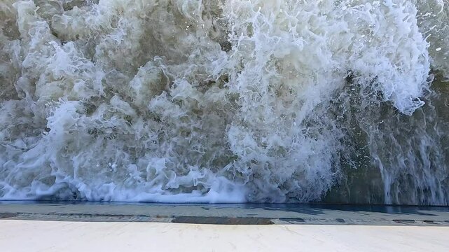 Powerful River Wave in Blaye