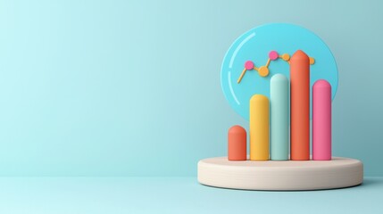 Futuristic Augmented Reality Savings Plan with Floating Holographic Charts - Clean Modern Design